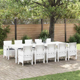 vidaXL Tuin Eettafel Set 13 pcs Antraciet Kunststof