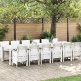 vidaXL Garden Dining Set 15 pcs Anthracite Polyrattan
