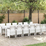 vidaXL Garden Dining Set 15 pcs Anthracite Polyrattan