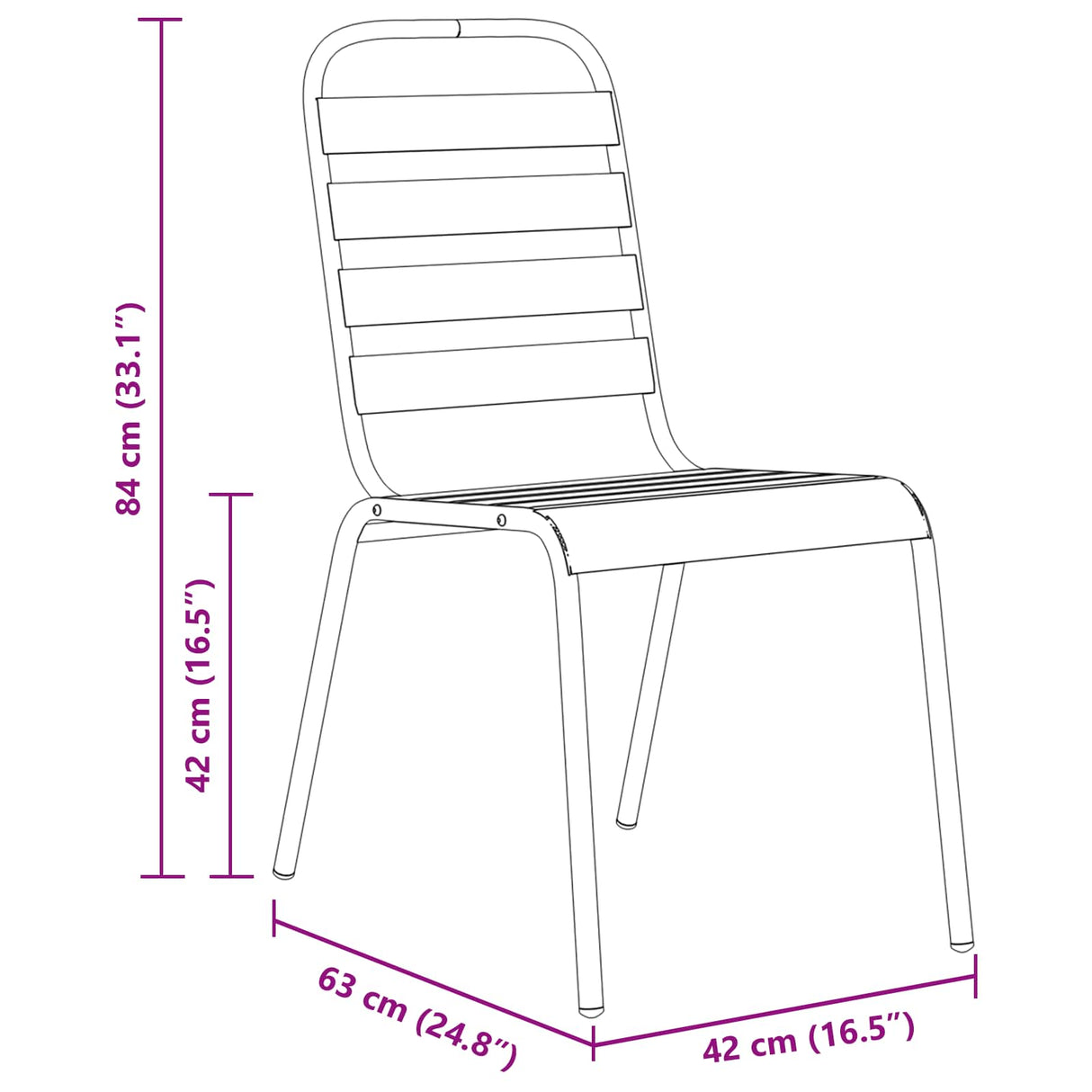 vidaXL Tuin Eettafel Set 9 pcs Antraciet Poedergecoat staal