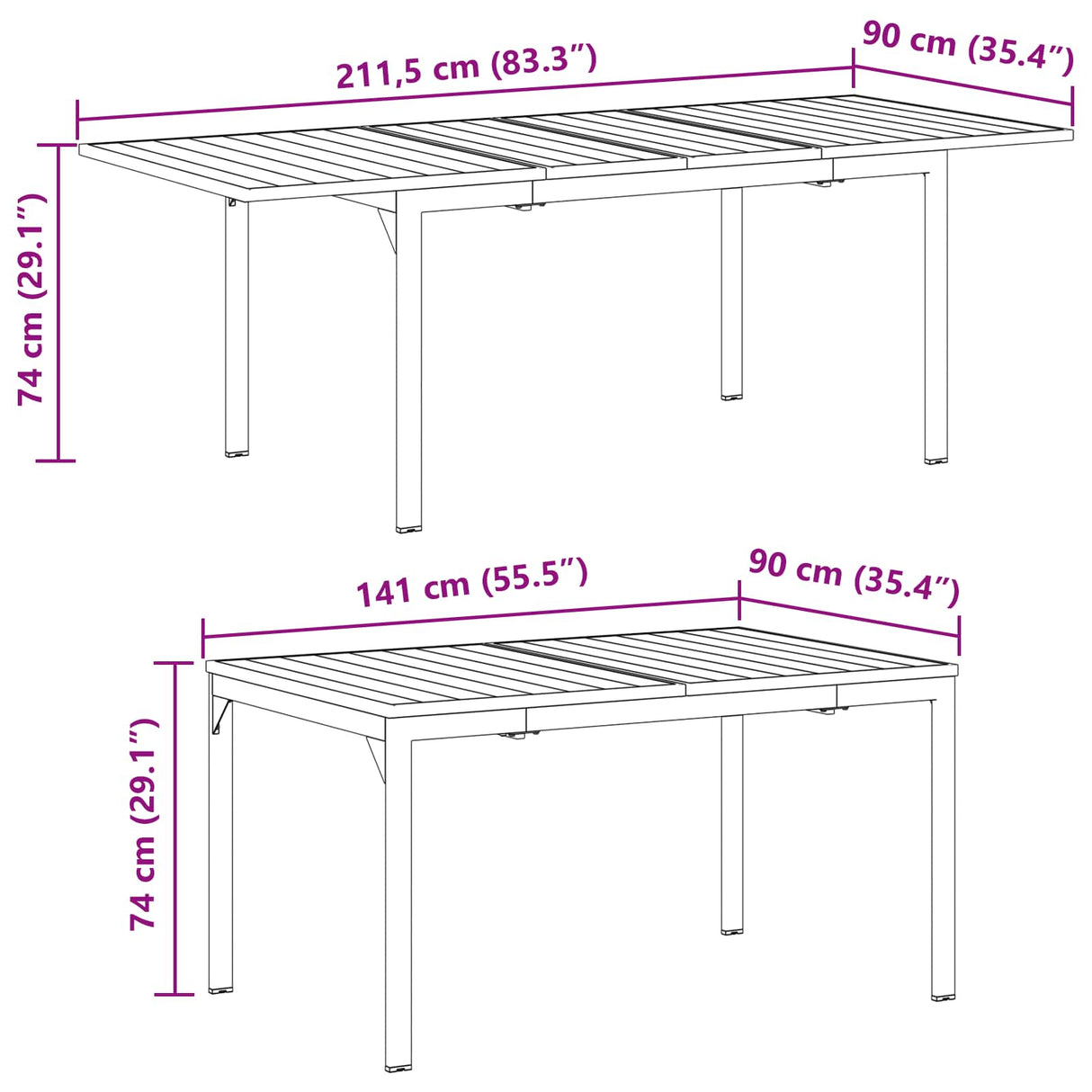 vidaXL Tuin Eettafel Set 9 pcs Zwart poly rattan