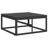 vidaXL Tuinbank Set 4 pcs Zwart Metaal
