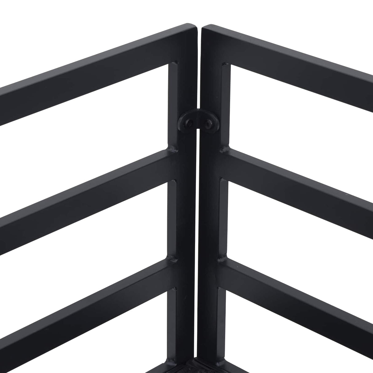 vidaXL Tuinbank Set met kussen 9 pcs Zwart Aluminium