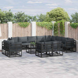 vidaXL Garden Sofa Set with Cushions 12 pcs