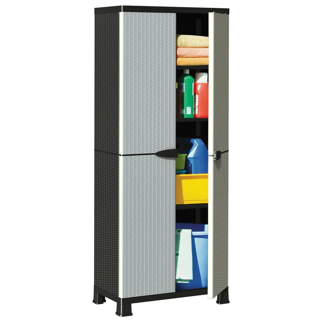 vidaXL Opbergkast 68x39x92 cm rattan ontwerp