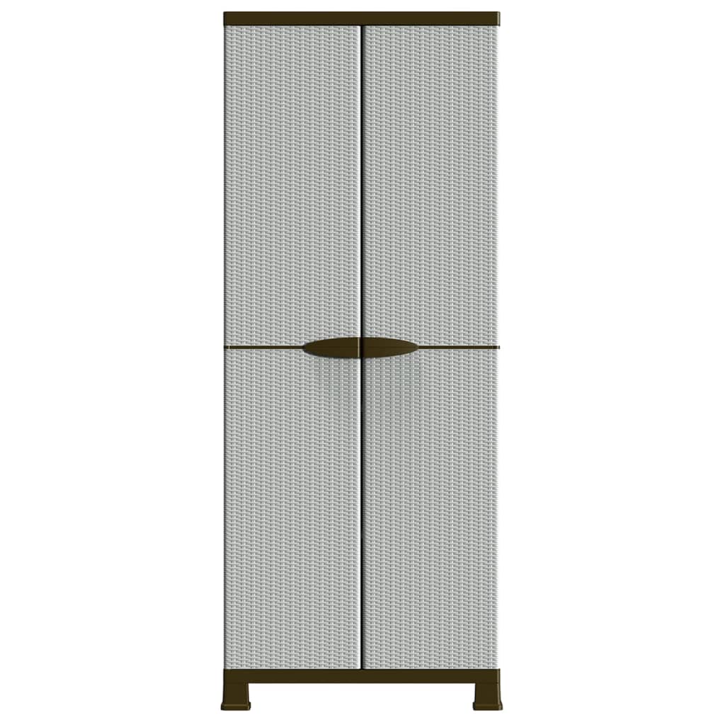 vidaXL Opbergkast 68x39x92 cm rattan ontwerp