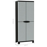 vidaXL Opbergkast 68x39x92 cm rattan ontwerp