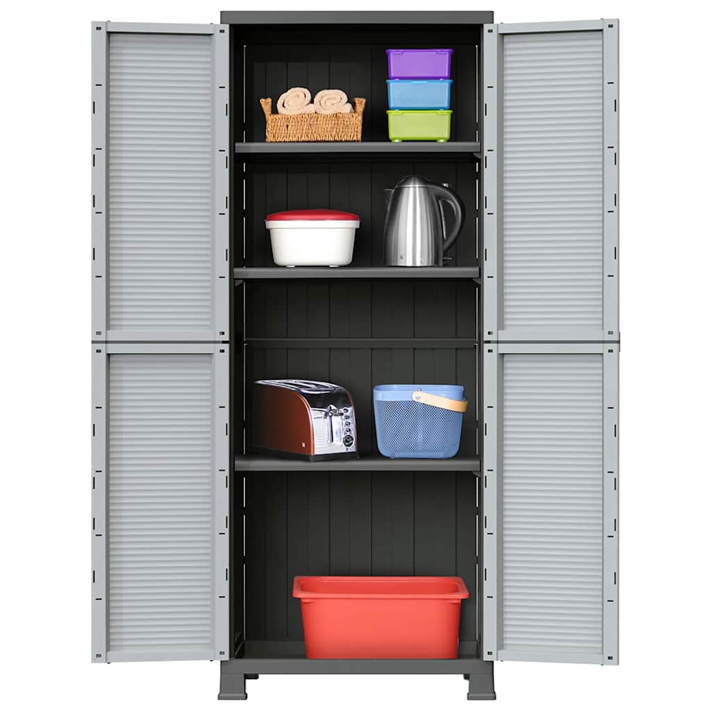 vidaXL Storage Cabinet 68x39x92 cm plastic