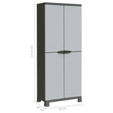 vidaXL Storage Cabinet 68x39x92 cm plastic