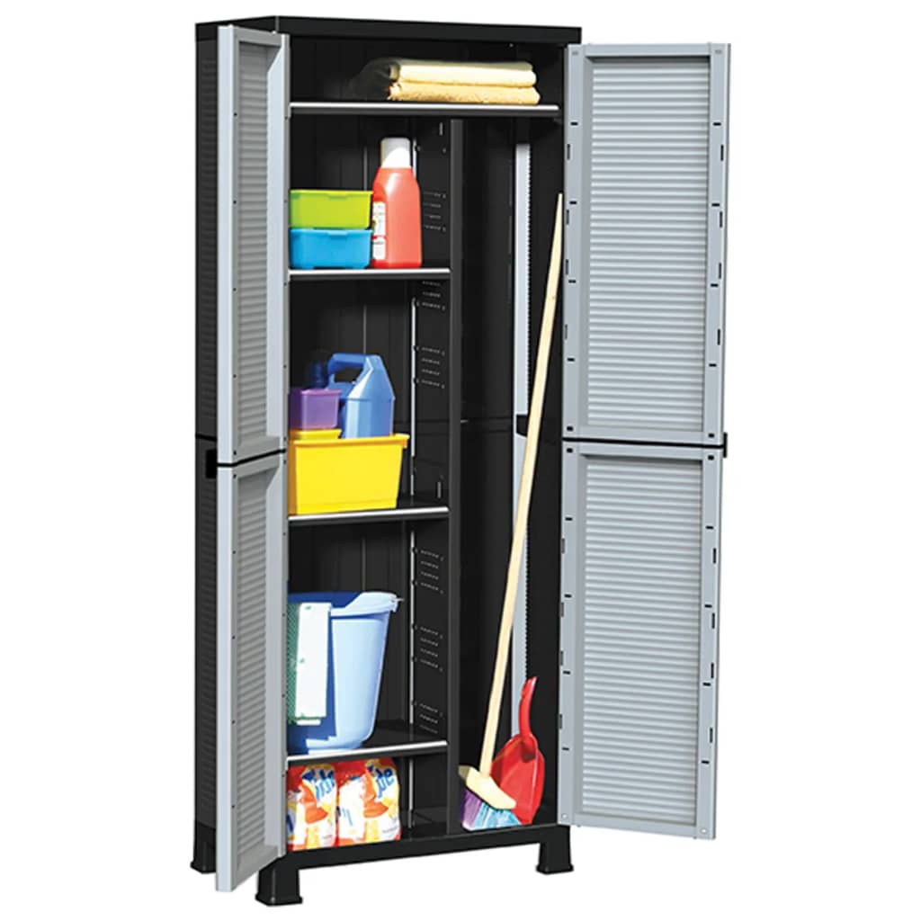 vidaXL Storage Cabinet 68x39x92 cm plastic