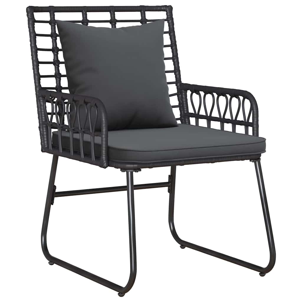 vidaXL Tuinfmeubels Set 4 pcs Zwart en Anthraciet poly rattan