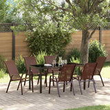 vidaXL Garden Dining Table Set 5 pcs Black Powder-Coated Steel