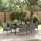 vidaXL Tuin Eettafel Set 3 pcs Zwart Gepoedercoat staal