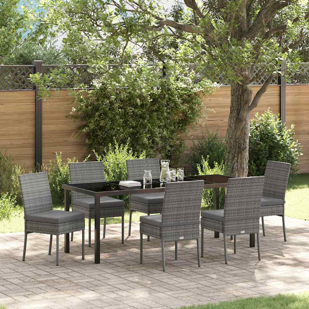 vidaXL Tuin Eettafel Set 3 pcs Zwart Gepoedercoat staal