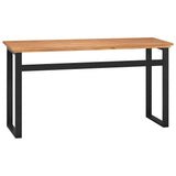 vidaXL Desk 100x45x75 cm solid teak wood