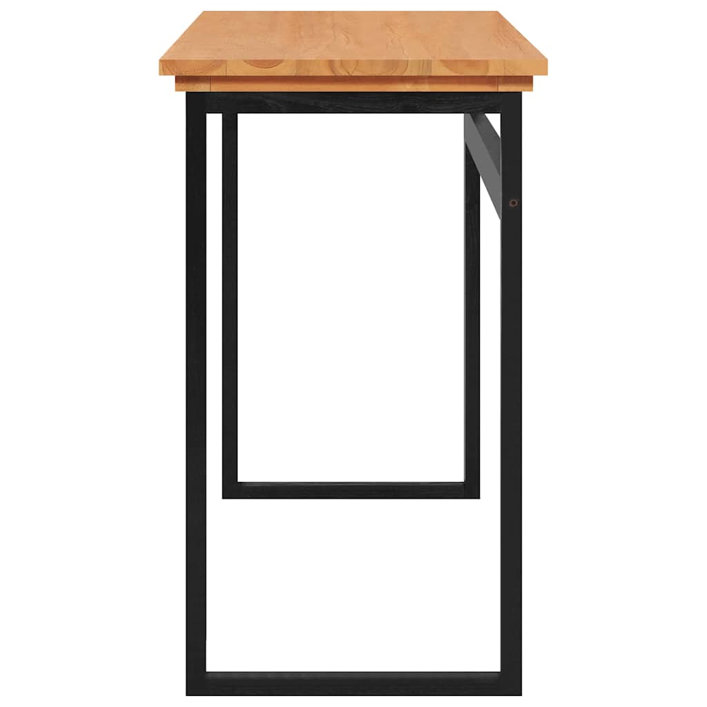 vidaXL Desk 100x45x75 cm solid teak wood