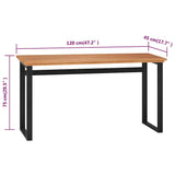 vidaXL Desk 100x45x75 cm solid teak wood
