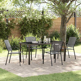 vidaXL Garden Dining Set 3 pcs Anthracite Powder-Coated Steel