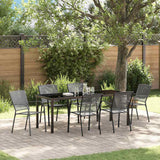 vidaXL Garden Dining Set 3 pcs Anthracite Powder-Coated Steel