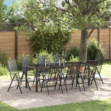vidaXL Tuin Eettafel Set 3 pcs Antraciet Gepoedercoat staal