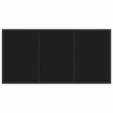 vidaXL Tuin Eettafel Set 5 pcs Zwart Gepoedercoat staal