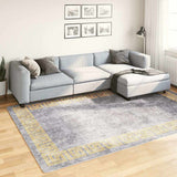vidaXL Vloerkleed wasbaar anti-slip 80x150 cm meerkleurig