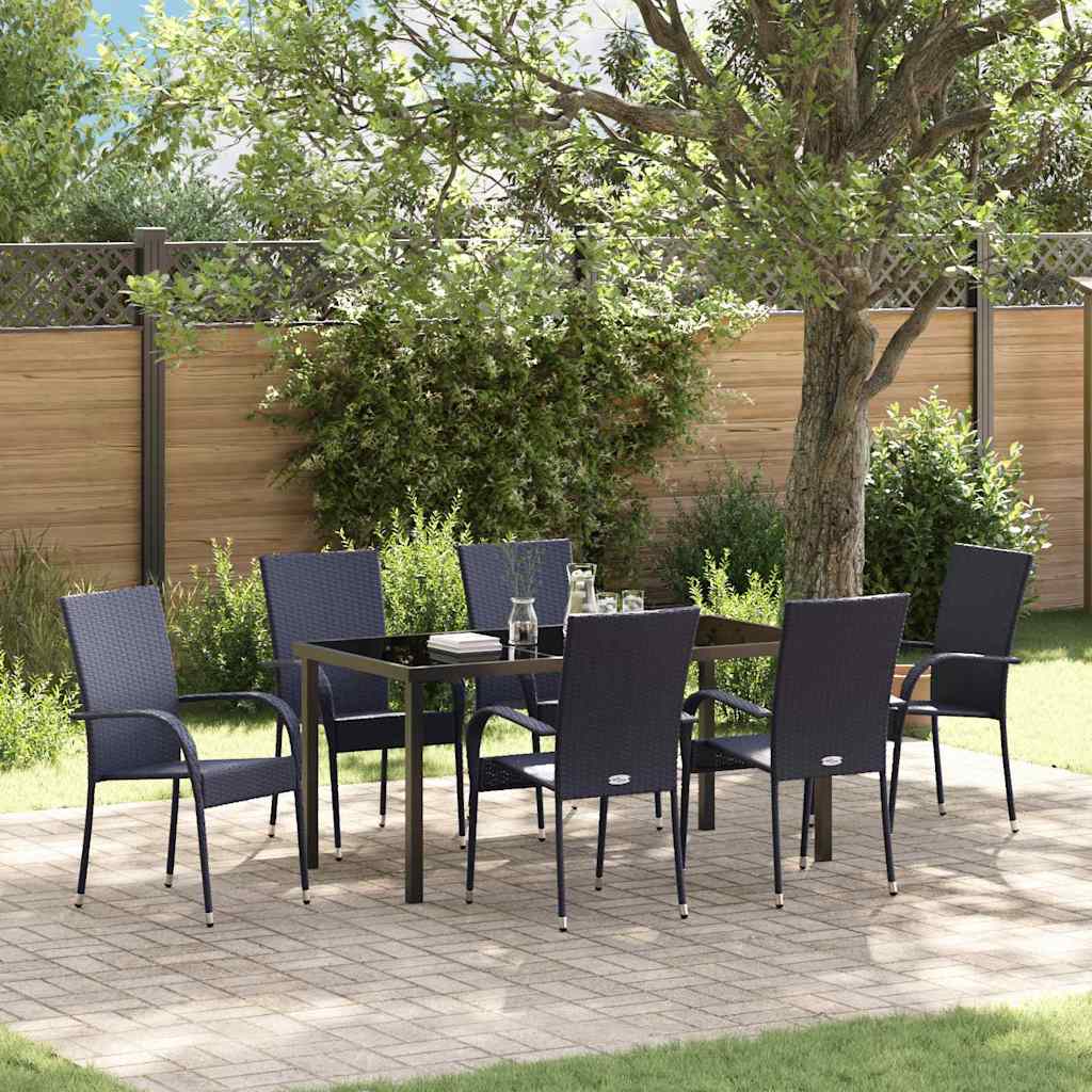 vidaXL Tuin Eettafel Set 3 pcs Bruin Gepoedercoat staal