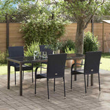 vidaXL Tuin Eettafel Set 3 pcs Bruin Gepoedercoat staal