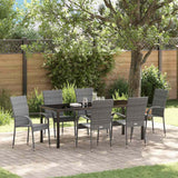 vidaXL Tuin Eettafel Set 3 pcs Bruin Gepoedercoat staal