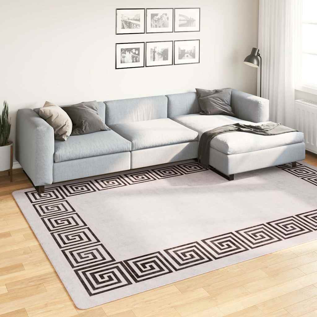 vidaXL Vloerkleed wasbaar anti-slip 80x150 cm meerkleurig