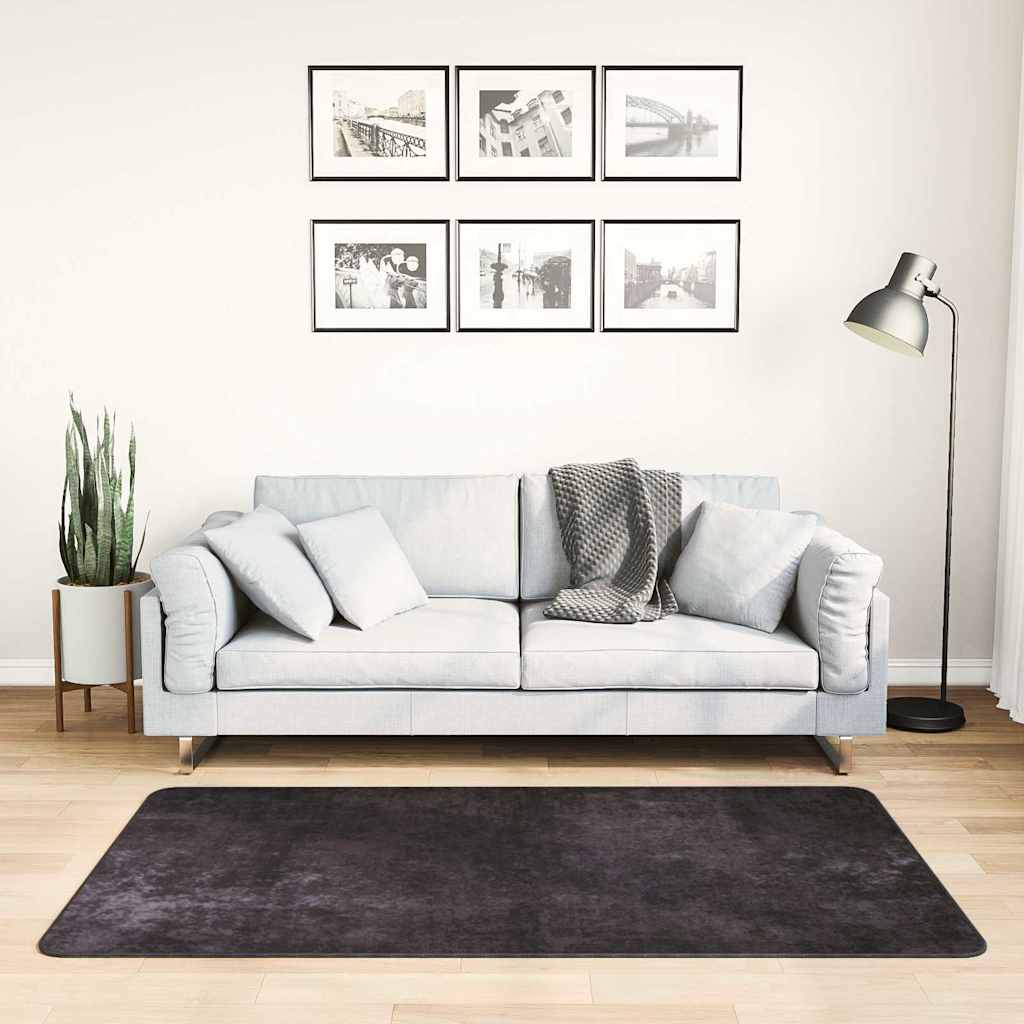 vidaXL Vloerkleed wasbaar anti-slip 80x150 cm meerkleurig