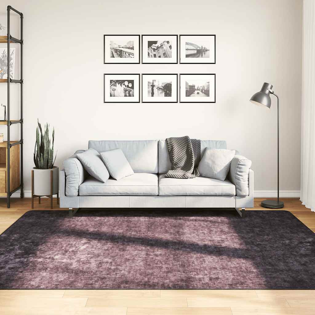 vidaXL Vloerkleed wasbaar anti-slip 80x150 cm meerkleurig