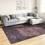 vidaXL Vloerkleed wasbaar anti-slip 80x150 cm meerkleurig