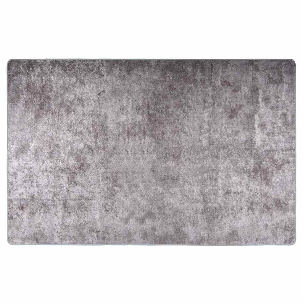 vidaXL Vloerkleed wasbaar anti-slip 80x150 cm meerkleurig