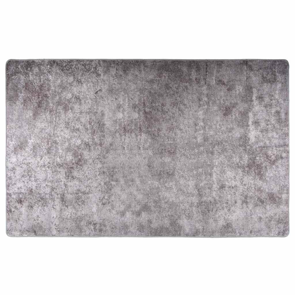 vidaXL Vloerkleed wasbaar anti-slip 80x150 cm meerkleurig