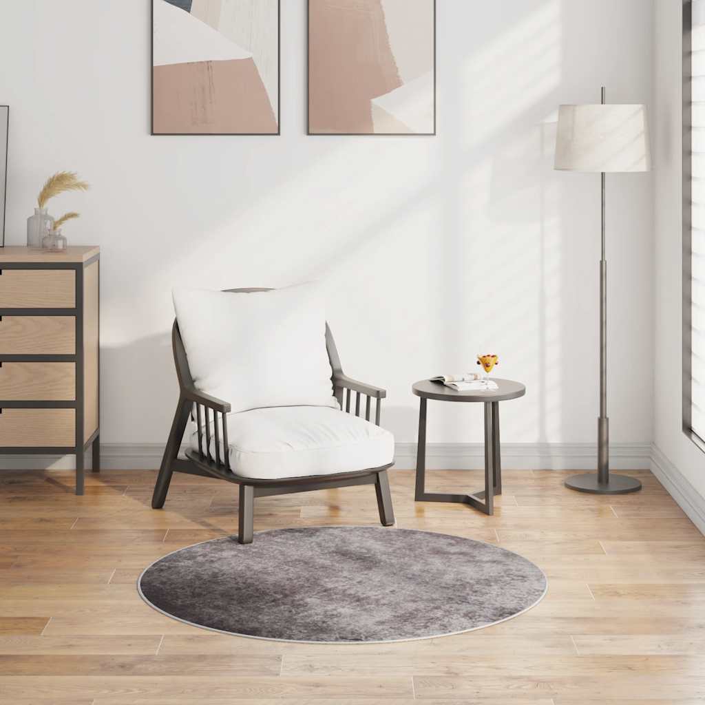 vidaXL Vloerkleed wasbaar anti-slip 80x150 cm meerkleurig