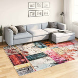 vidaXL Vloerkleed wasbaar anti-slip 80x150 cm meerkleurig