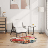 vidaXL Vloerkleed wasbaar anti-slip 80x150 cm meerkleurig