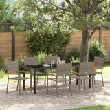 vidaXL Garden Dining Set with cushions 3 pcs Black poly rattan