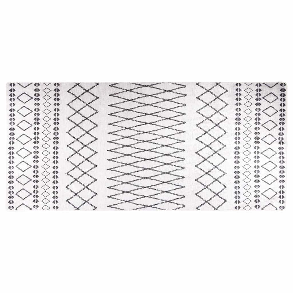 vidaXL Vloerkleed wasbaar anti-slip 80x150 cm meerkleurig