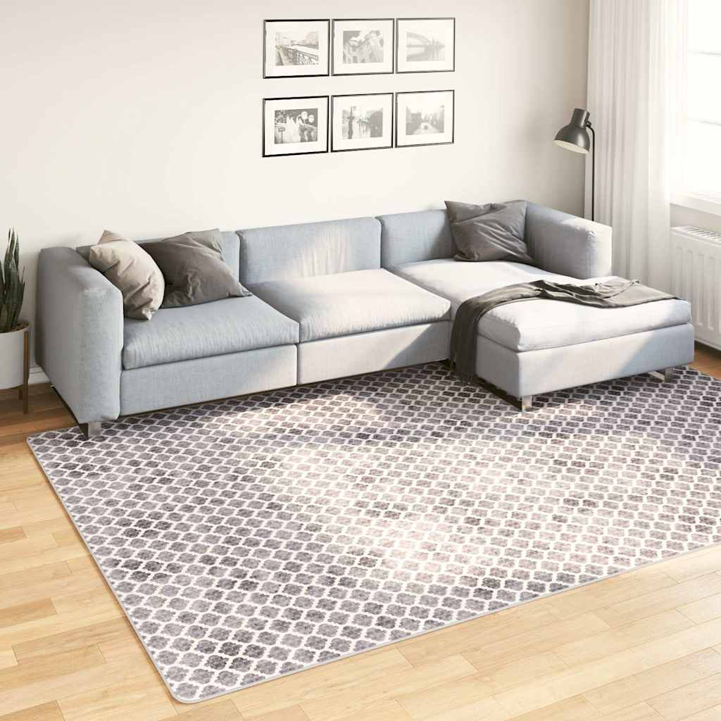 vidaXL Vloerkleed wasbaar anti-slip 80x150 cm meerkleurig