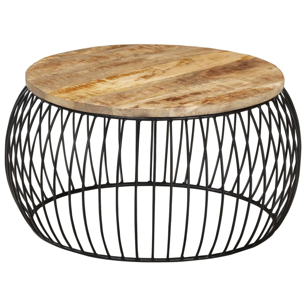 vidaXL Coffee Table Round 68x37 cm Solid Reclaimed Wood