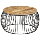 vidaXL Coffee Table Round 68x37 cm Solid Reclaimed Wood