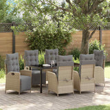 vidaXL Garden Dining Set with cushions 3 pcs Black poly rattan