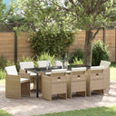vidaXL Garden Dining Set 5 pcs Black poly rattan