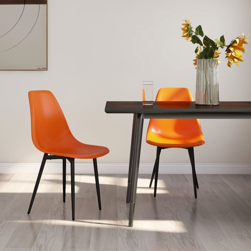 vidaXL Eetkamerstoelen 6 st PP wit