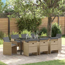 vidaXL Garden Dining Set 5 pcs Black poly rattan