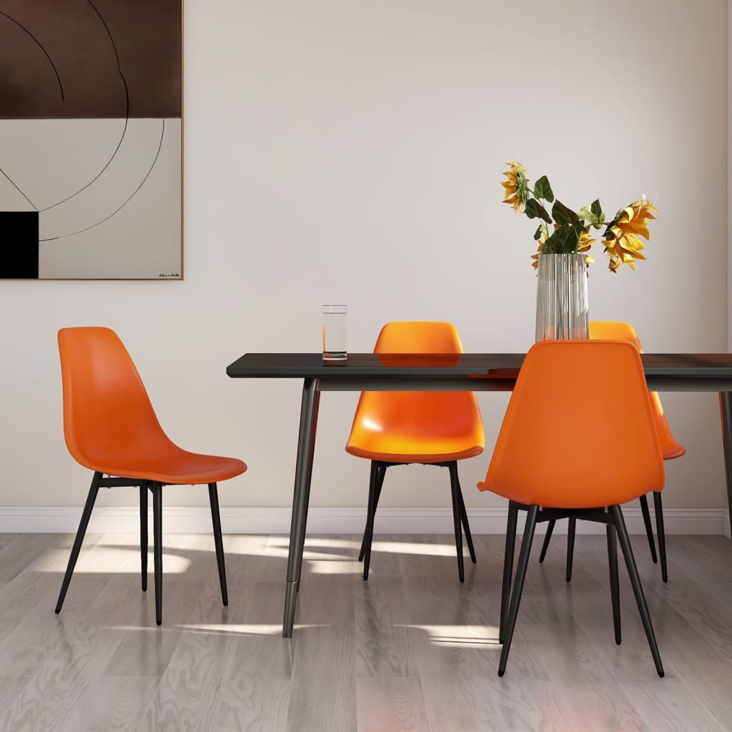 vidaXL Eetkamerstoelen 6 st PP wit
