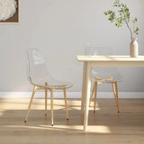 vidaXL Eetkamerstoelen 6 st PET transparant