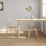 vidaXL Eetkamerstoelen 6 st PET transparant